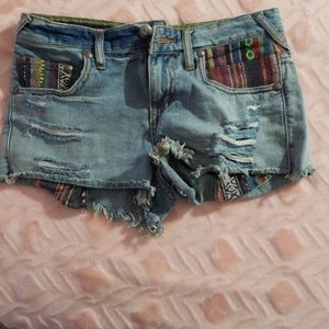 Denim shorts
